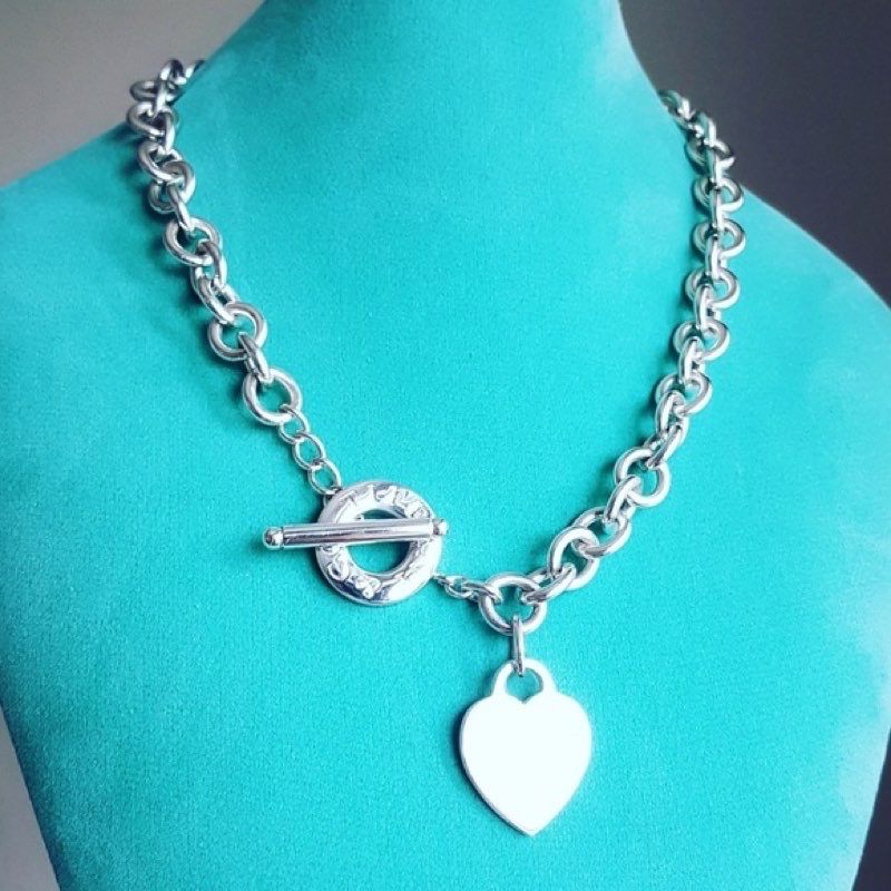 tiffany heart and toggle necklace