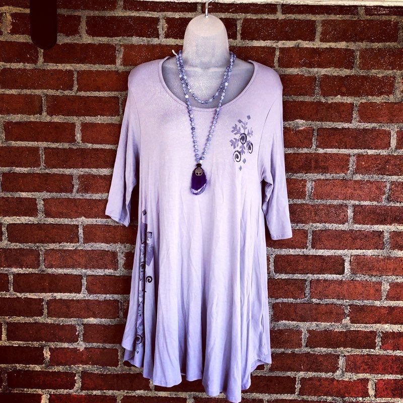 J&M Clothing mauve tunic top (size M) EcoChic Boutique