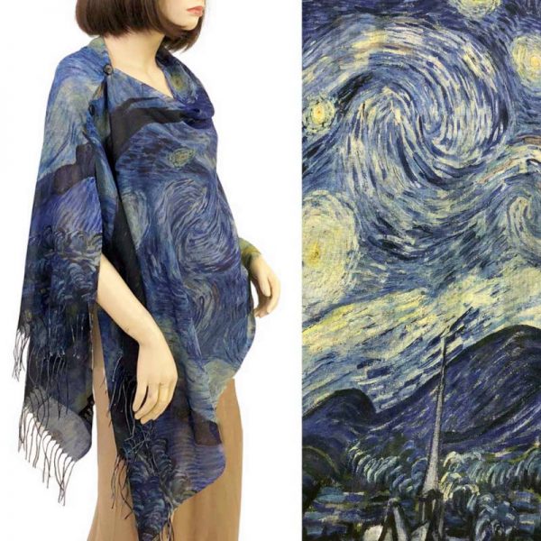 Starry Night Cotton Touch Shawl/Scarf